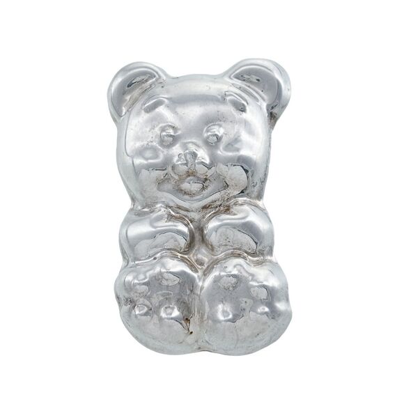 Southwest Mexico Taxco TC-67 Sterling Silver 925 Teddy Bear Pin Brooch Pendant - Picture 1 of 7